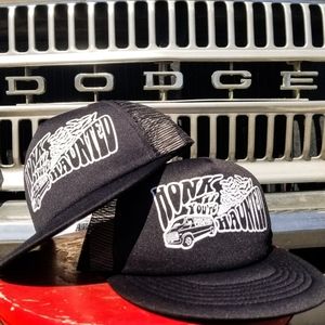 Discount Cemetery HONK IF YOU'RE HAUNTED trucker hat